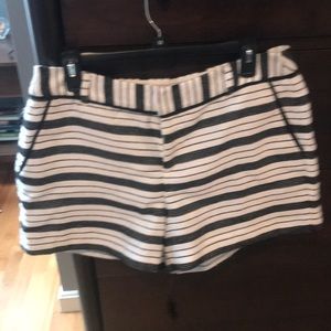 Black and white shorts